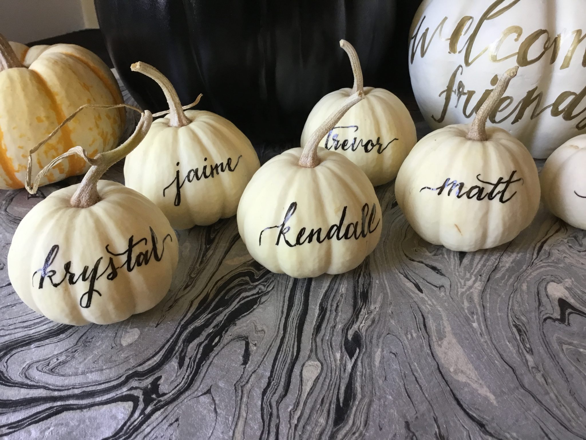 Hand-lettered calligraphy cards